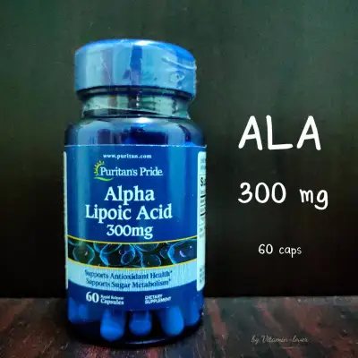 Puritan's Pride Alpha Lipoic Acid 300 mg 60 Capsules