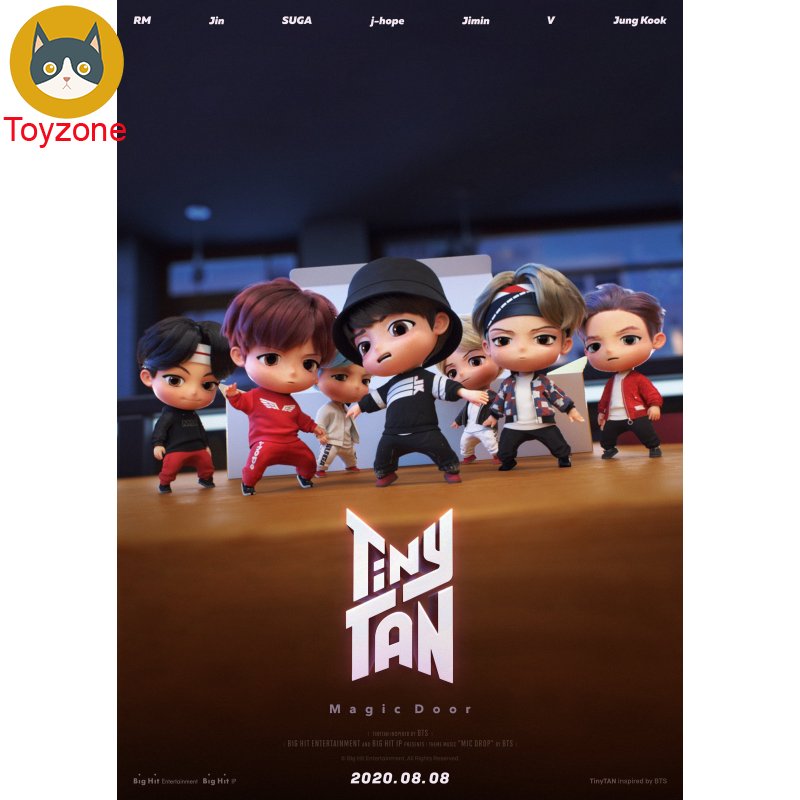 7 ชิ้นเซ็ต BTS TinyTAN Mini Figure Bangtan Boys Groups Anime Figurine ...