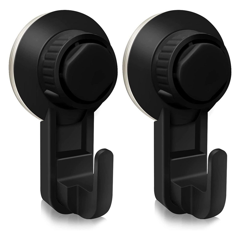 2 Pcs Suction Cup Hooks Powerful Suction Cup Bathroom Hooks,Vacuum Wall Hooks for Towel,Waterproof Shower Hooks