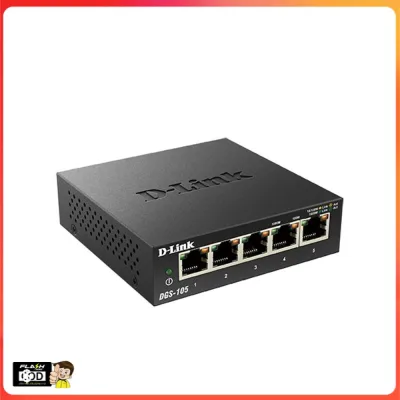 ร้านไทย พร้อมส่งฟรี ✨✨ D-LINK Gigabit Switching Hub (DGS-105) 5 Port (Metal Case) (4") 💖มีเก็บเงินปลายทาง💖