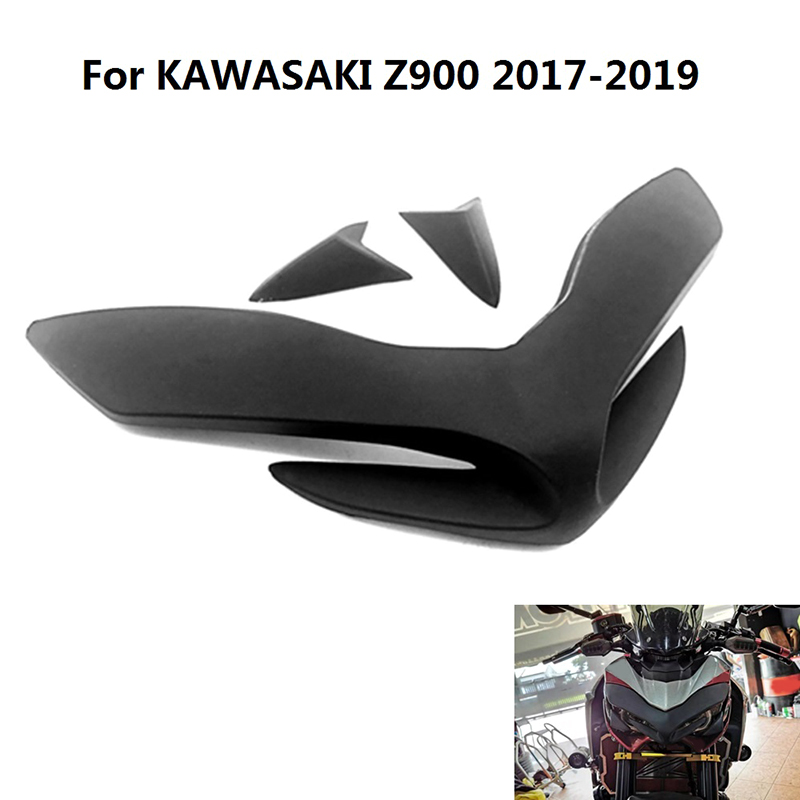 ไฟหน้ารถจักรยานยนต์หน้าจอป้องกันฝาครอบตกแต่งไฟหน้าสำหรับคาวาซากิ Z900 Z 900 2017 2018 2019อุปกรณ์เสริม