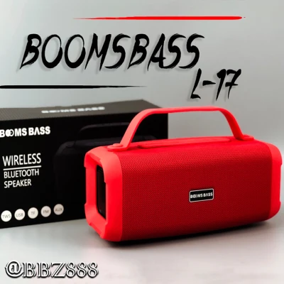 【L-17 แบรนด์แท้100% 】โปรจัดเต็ม รีบจัดด่วน ลำโพง Booms​ bass​ รุ่น​ L17 เสียงขั้นเทพ​ เชื่อมต่อ 2 ตัวพร้อมกันได้