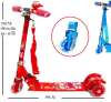 Scooter สกู๊ตเตอร์ 3 ล้อ ขาไถ ล้อมีไฟ มีสายสะพาย มีกระดิ่ง พับเก็บได้ พกพาสะดวกมี 4 สี ฟ้า ชมพู แดง เขียว คละสีส่ง!!!