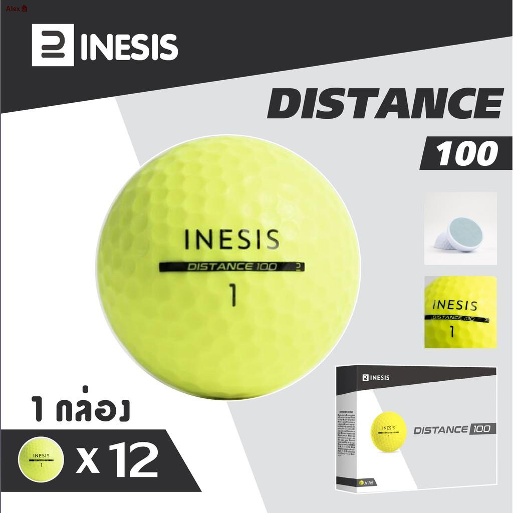 INESIS ลูกกอล์ฟรุ่น Distance 100 12 ลูก Golf Ball รุ่น DISTANCE 100 NEW