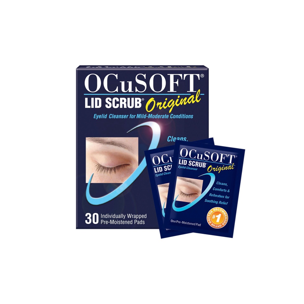 Ocusoft Lid Scrub Original & PLus Eyelid Cleanser Pads อ๊อกคิวซอฟท์ ลิด