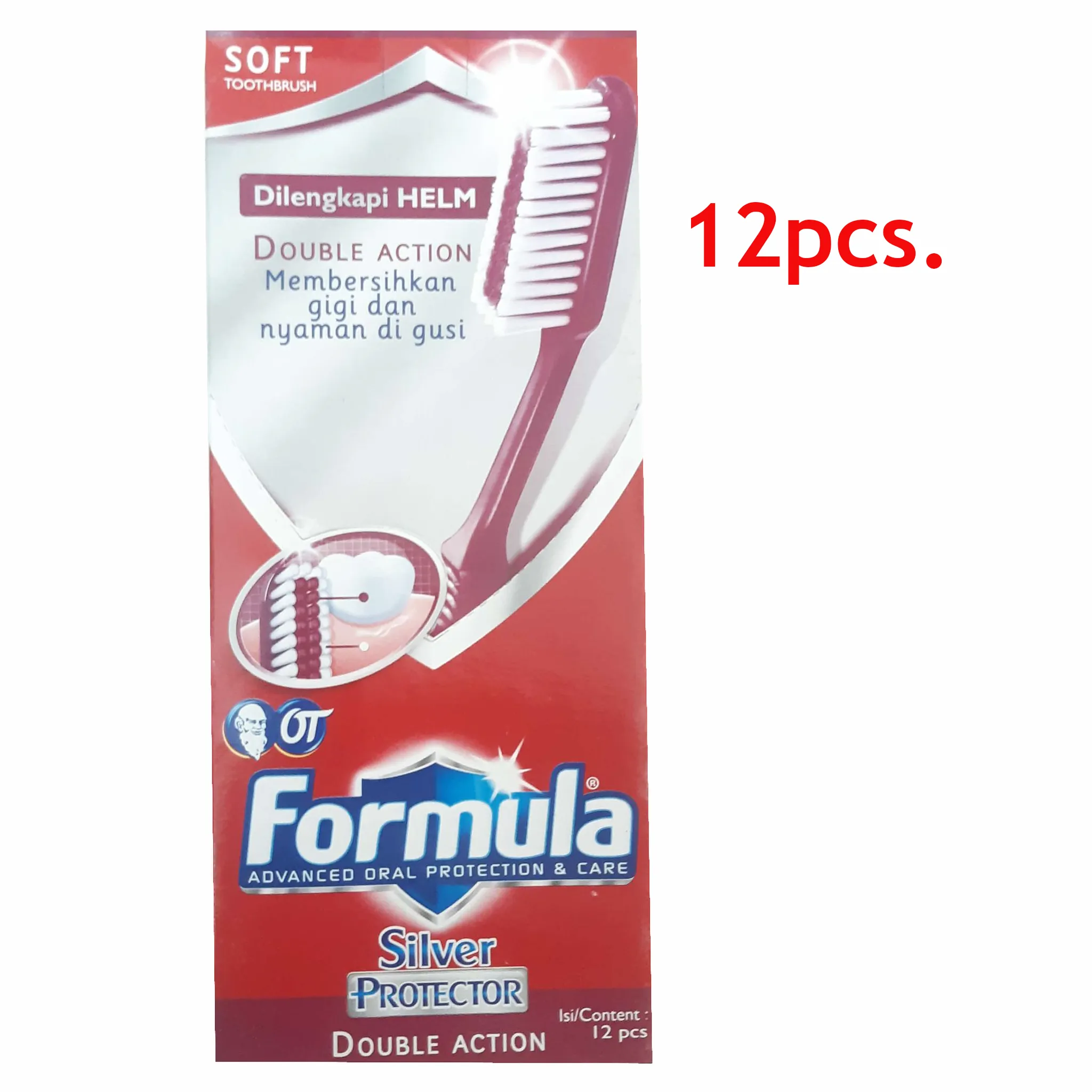 แปรงสีฟัน Formula DOUBLE ACTION 1x12 ชิ้น