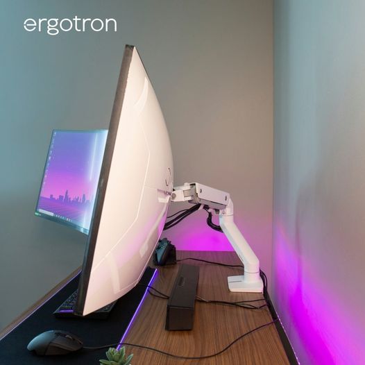 [พร้อมส่ง] Ergotron HX  Heavy Duty Ultrawide Monitor Arm Desk Mount with Add On Tilt Pivot Adapter for Samsung Odyssey G9, รับประกัน 10 ปี, ออกใบกำกับภาษีได้