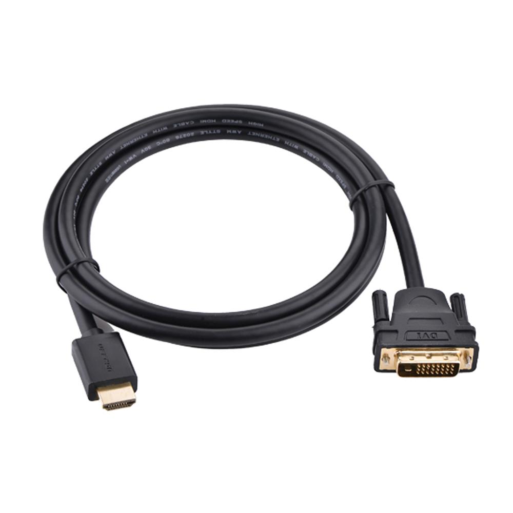 JIB CABLE (สายจอมอนิเตอร์) UGREEN HDMI TO DVI 24+1 [11150] 1.5 METER