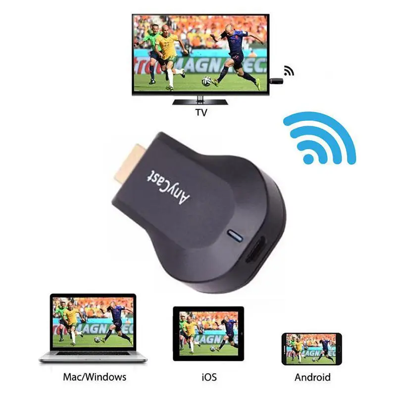 ภาพสินค้าAnycast M4 PLUS ตัวแปลงสัญญาณภาพ รองรับ IOS 8/9/10/11 HDMI Dongle wifi Anycast display receiver ios รองรับ Android/IOS จากร้าน HOLY BIBLE บน Lazada ภาพที่ 9
