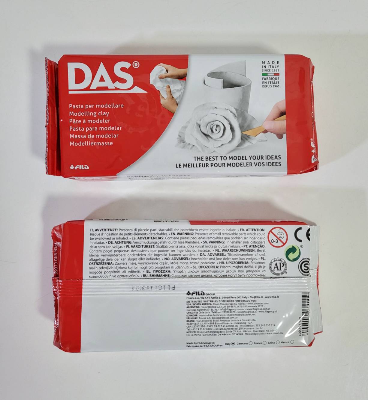 DAS White Air Drying Modelling Clay 1kg