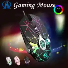 ภาพขนาดย่อของภาพหน้าปกสินค้าOptical Macro Key RGB Gaming Mouse เมาส์เกมมิ่ง ออฟติคอล ตั้งมาโครคีย์ได้ ความแม่นยำสูงปรับ DPI200- 4800 เหมาะกับเกม MMORPG (BNS) FPS MoBA เกมคV8 จากร้าน Acce บน Lazada