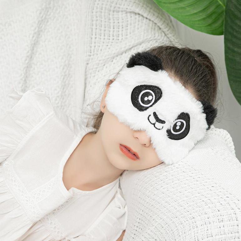 New cute Creative Panda eye mask shading protection crown grizzly bear