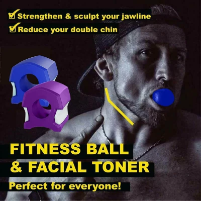 RUN Jawline Exerciser Jawlineme Exercise Fitness Ball Neck Face Toning Jawzrsize Jaw