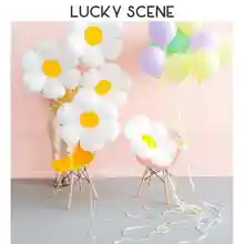 ภาพขนาดย่อของภาพหน้าปกสินค้าลูกโป่งฟอยล์ตกแต่งปาร์ตี้ หัวใจ ดาวระเบิด ลูกโป่งฟิล์มลายดอกเดซี่ จากร้าน pop balloon shop บน Lazada ภาพที่ 3