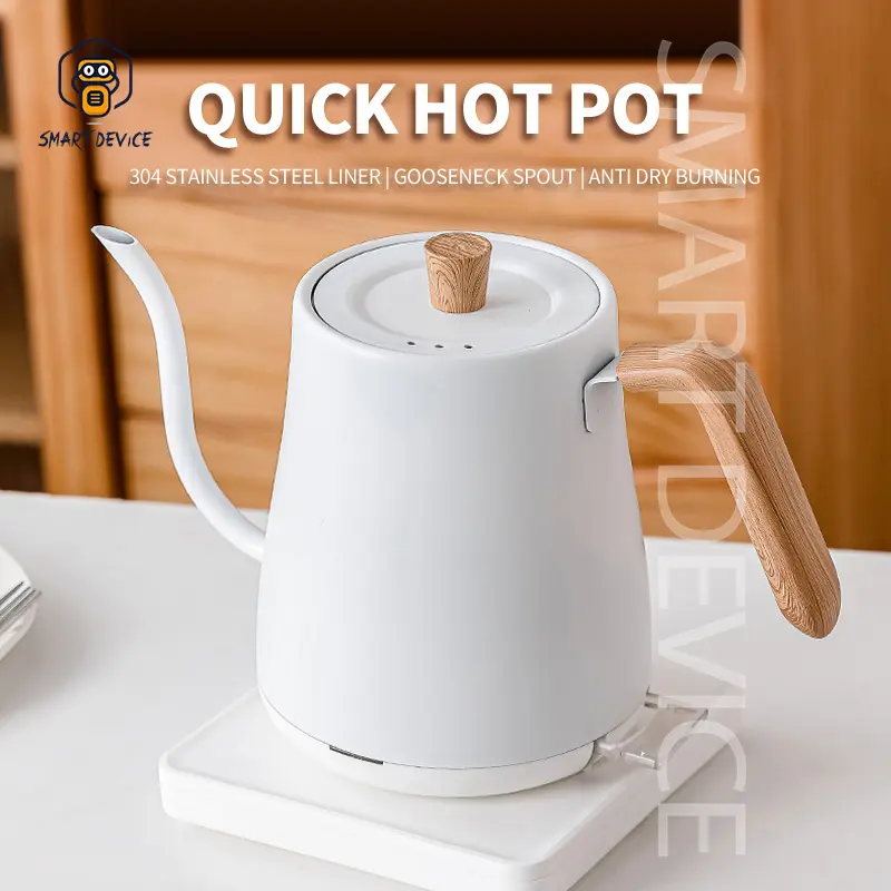 ภาพสินค้า220v 304 Stainless Steel kettle Electric Coffee Pot Hot Water jug Heating Water Bottle Gooseneck Tea Kettle จากร้าน I Smart Device Store บน Lazada ภาพที่ 1