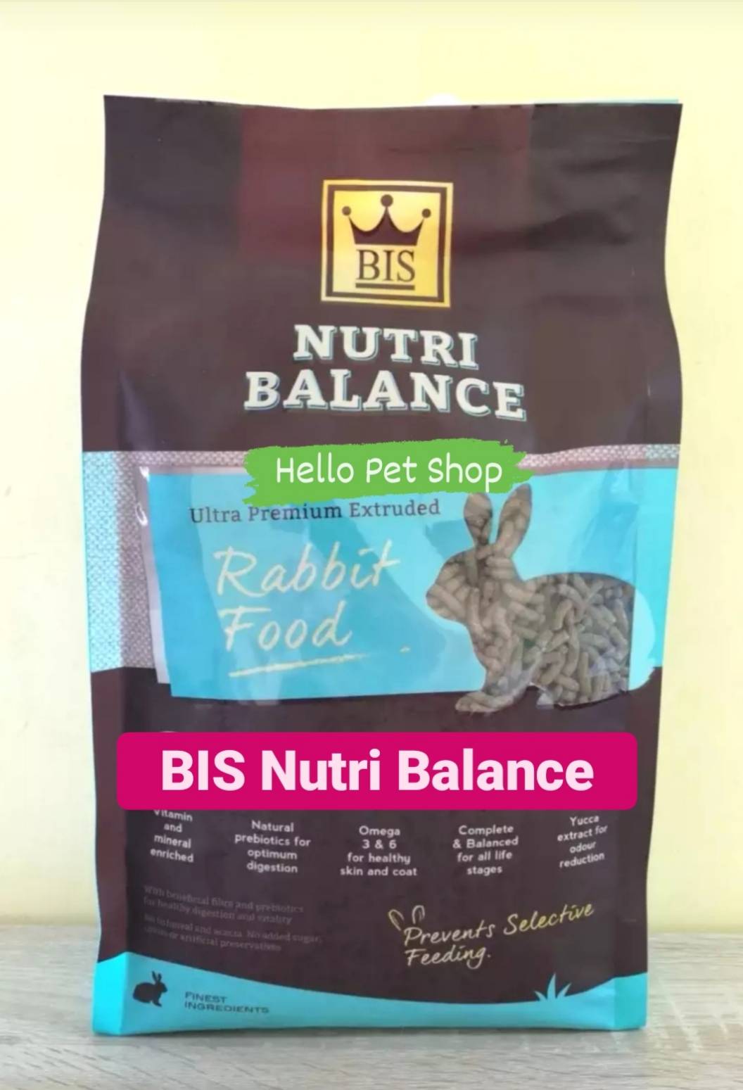 (( มีของพร้อมส่ง )) BIS Nutri Balance ขนาด 2kg อาหารกระต่ายbis เกรดพรีเมียม