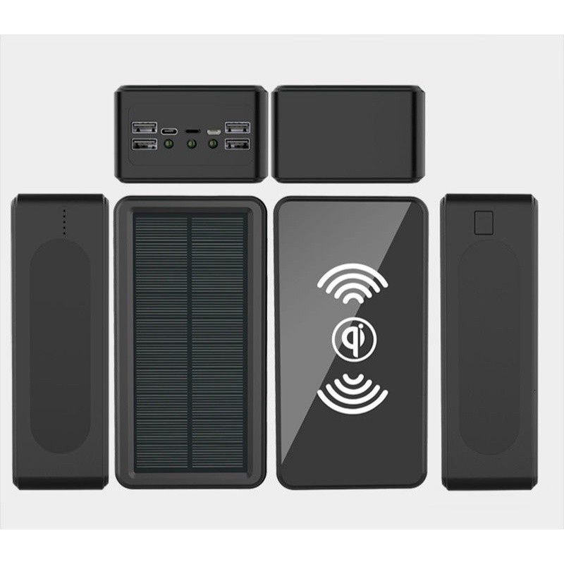 Discount80000mAh solar Wireless PowerBank Large Capacity Portable