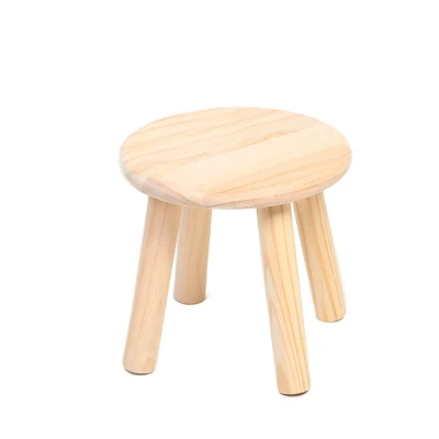 Small stool solid wood change shoe stool tea table creative children Stool