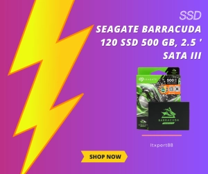 ภาพหน้าปกสินค้าSeagate 500GB 2.5 Barracuda 120 SATA SSD เอสเอสดี อุปกรณ์จัดเก็บข้อมูล เพิ่มพื้นที่จัดเก็บข้อมูล 500GB คุ้มค่า ราคาประหยัด ที่เกี่ยวข้อง