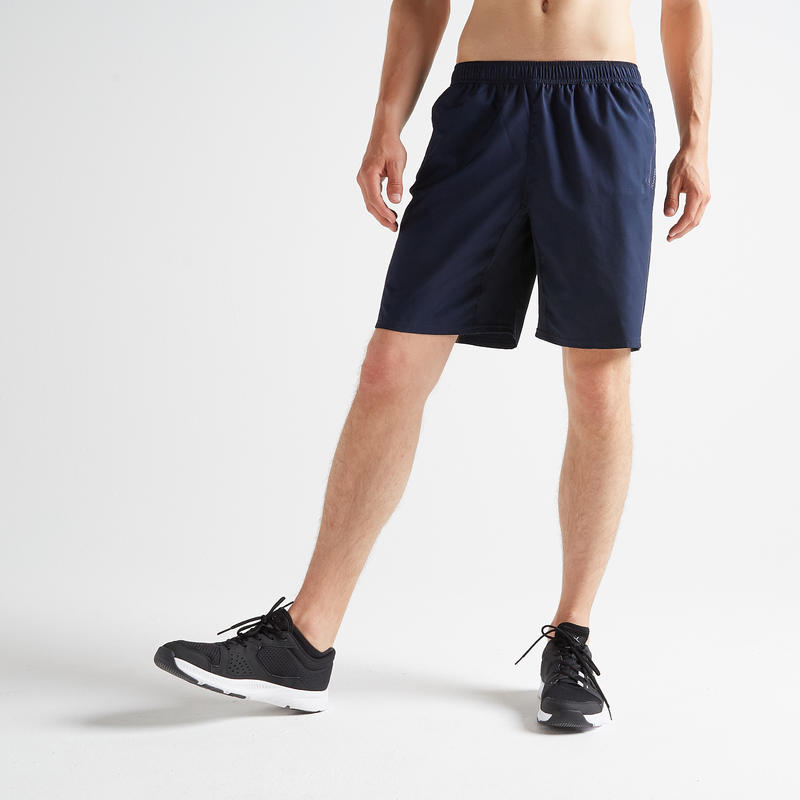 กางเกงขาสั้นสำหรับใส่ออกกำลังกายแบบคาร์ดิโอรุ่น FST 120 (สีกรมท่า)รองเท้าและเสื้อผ้าสำหรับผู้ชาย