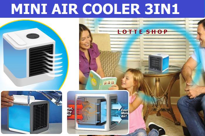Mini Mobile Air Cooler แอร์พกพา พัดลมไอเย็น เคลื่อนที่ เหมือนมีเครื่องปรับอากาศส่วนตัว พร้อมจอ LCD  เสียบไฟบ้านได้ แบตสำรองได้