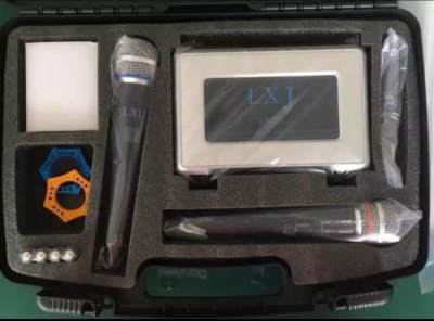 ไมค์โครโฟนไร้สาย ไมค์ลอยคู่ UHF wireless microphone dual channal professional พร้อมกระเป๋าหิ้ว (.รุ่นใหม่ล่าสุด)LX200