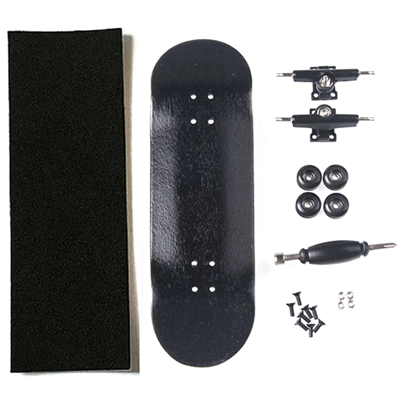 Creative Finger Skateboard Skate Child Finger Toys Professional Type Bearing Wheels Skid Pad Maple Wood Skate