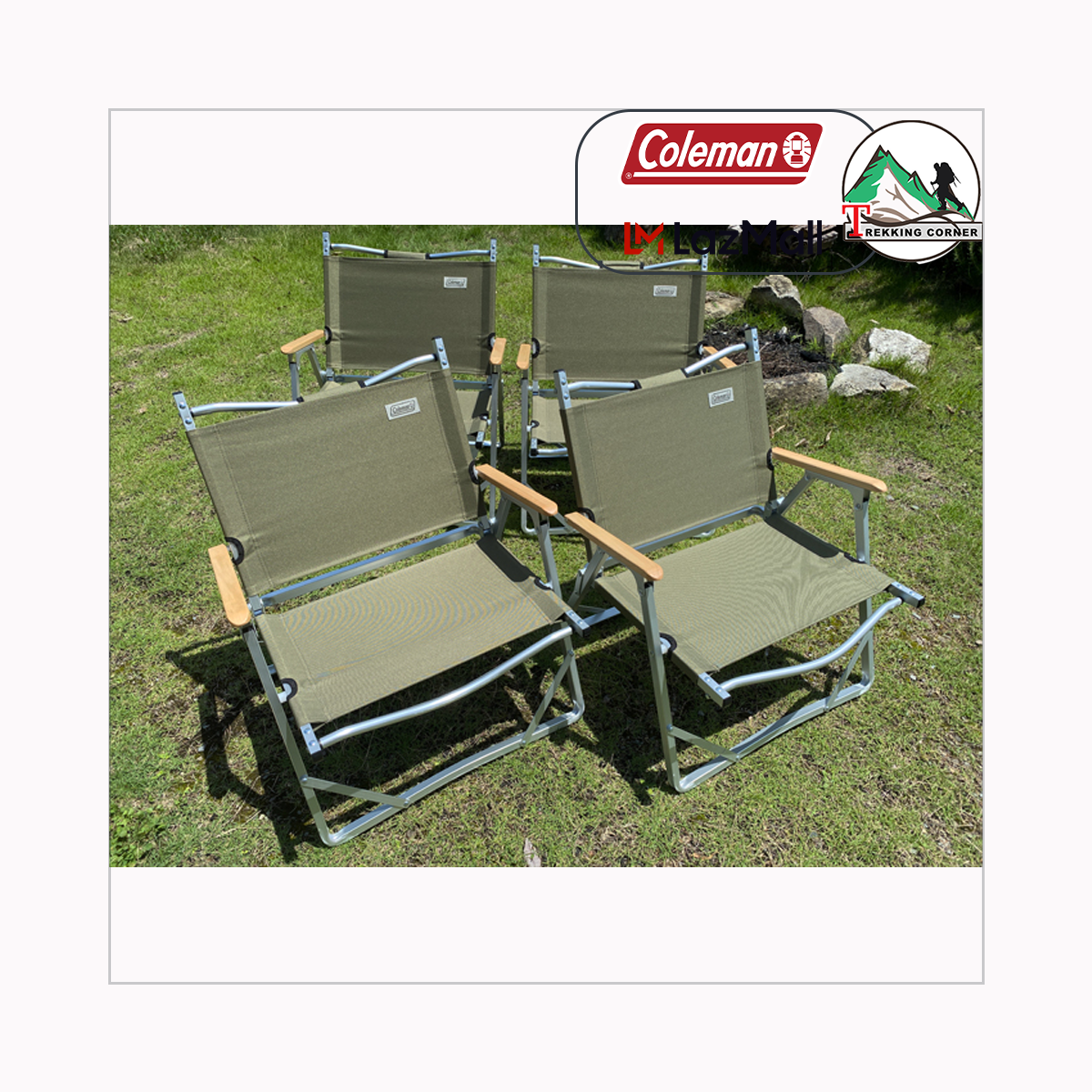 COLEMAN เก้าอี้พับพกพา น้ำหนักเบา JP Compact Folding Chair