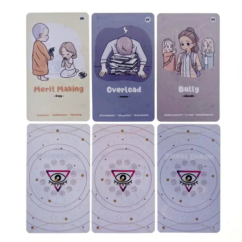 ภาพสินค้าไพ่ทาโรต์ Pantha OracleMysterious Divination Tarot Oracle Card Little Girl Tarot Cards Decks Board Game English Tarot Card Deck Women accepted จากร้าน Storeshop บน Lazada ภาพที่ 4