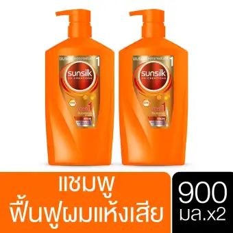 SUNSILK Damage Restore Shampoo Orange 900 ml [2 Bottles]