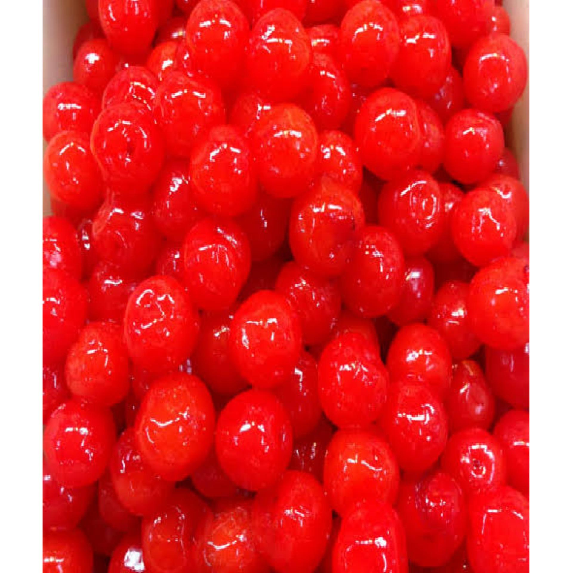 จัดส่งฟรี เชอรี่แดงแช่อิ่ม 300 กรัม - Crystallized red cherry 300 g - ขนมไทย ขนม OTOP ราคาถูกที่สุด