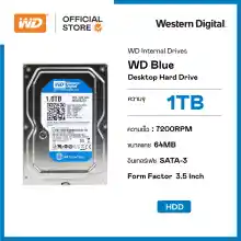 ภาพขนาดย่อของภาพหน้าปกสินค้าWD Blue 1TB Desktop HDD 7200RPM, SATA-3 (WD10EZEX) ( ฮาร์ดดิสพกพา Internal Harddisk Harddrive ) จากร้าน WD บน Lazada ภาพที่ 1