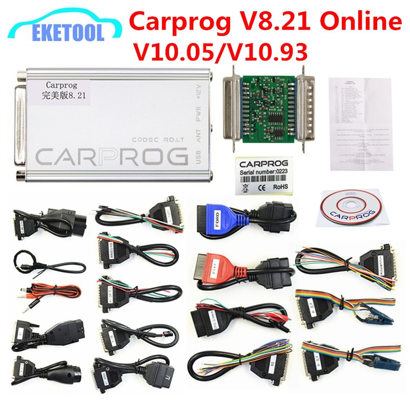 Carprog V8.21 Online V10.93 Auto ECU Chip Tuning Full Universal Car Prog Repair Tool Carprog 8.21 Free Keygen Online Programmer