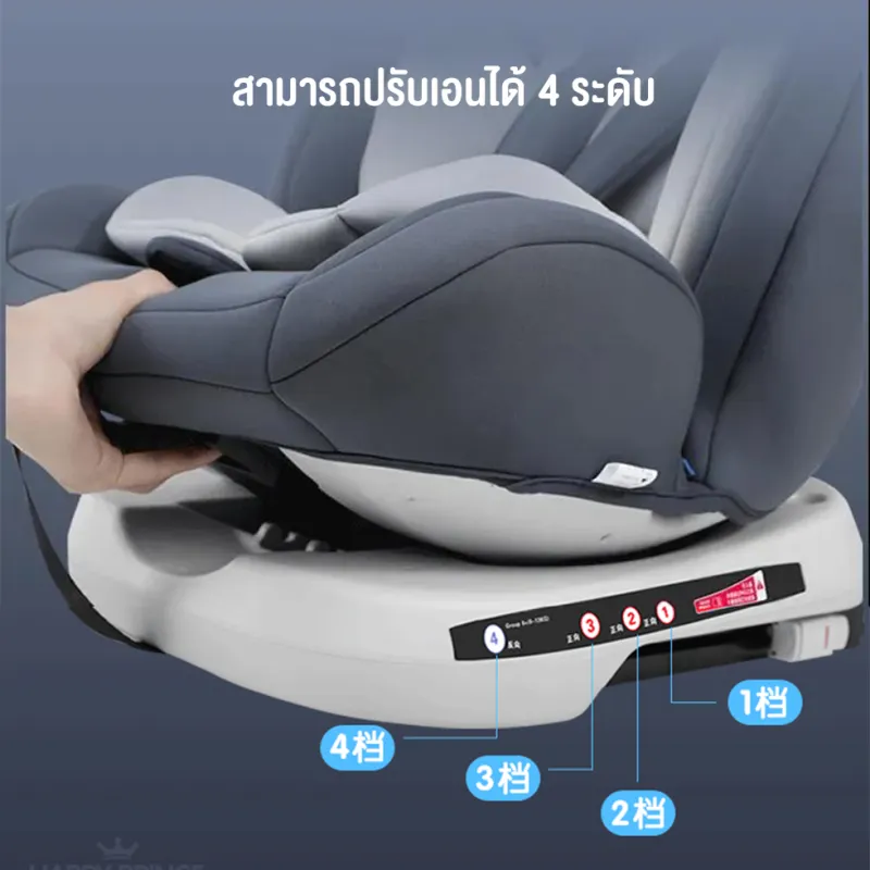 ภาพสินค้าคาร์ซีทเด็ก เบาะนั่งนิรภัยเด็ก รุ่น KL005 ระบบ isofix (สำหรับแรกเกิด-12 ปี) รับประกัน 1 เดือน Coolpow จากร้าน Little Sheep Thailand บน Lazada ภาพที่ 13