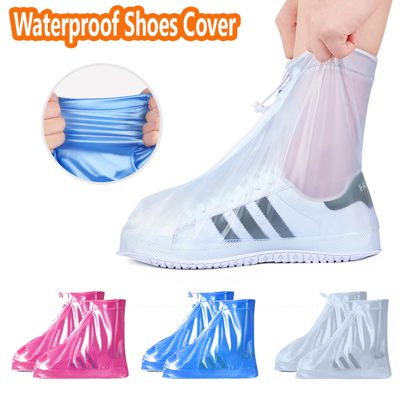 3mall รองเท้ากันฝน รองเท้ากันน้ำ ถุงใส่รองเท้า กันน้ำ ถุงคลุมรองเท้ากันน้ำ ซิลิโคนกันเปื้อน พกพาสะดวก ใส่เดินสบาย กันน้ำ waterproof shoes cover
