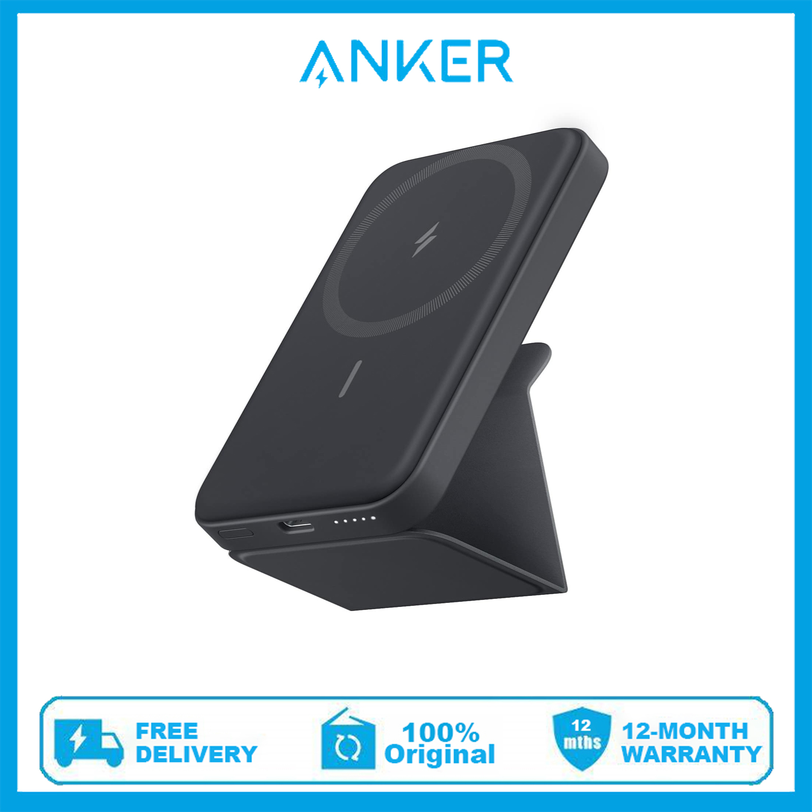 Anker 622 Magnetic Battery (MagGo), 5000mAh Foldable Magnetic
