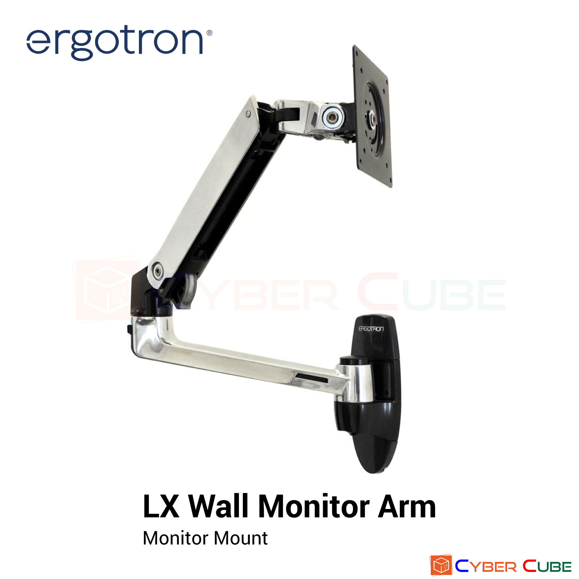 Ergotron ( 45-243-026 ) LX Wall Monitor (LCD x1, Max 34