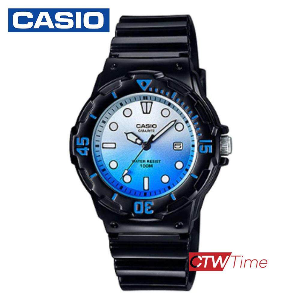Casio Standard นาฬิกาข้อมือผู้หญิง สายเรซิ่น รุ่น LRW-200H-2EVDR (Ash Blue)