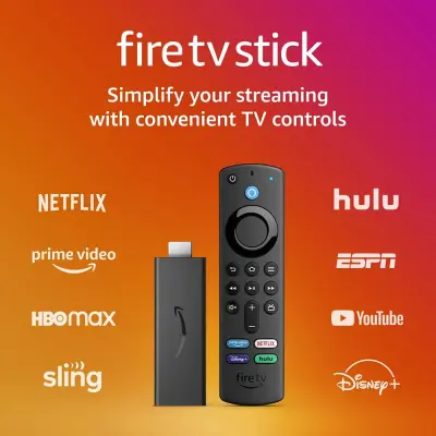 Amazon Fire TV Stick with Alexa Voice Remote (includes New TV controls) | HD streaming device | 2021 release (Ready to ship from Bangkok)