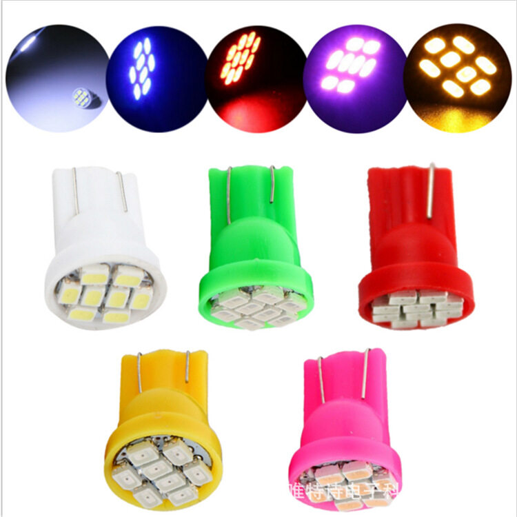ไฟหรี่ LED T10 8 SMD  มีให้เลือก8สี  1หลอด