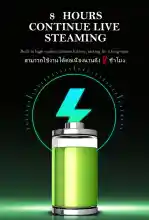 ภาพขนาดย่อของภาพหน้าปกสินค้าV8 Audio Stereo Headset Microphone Webcast Streamer Live Sound Card -(Bluetooth)-(รุ่นไหม่) V8 BT USB เสียงชุดหูฟังไมโครโฟน Webcast สดการ์ดเสียงสำหรับโทรศัพท์ มี Bluetooth จากร้าน witcamera บน Lazada ภาพที่ 7