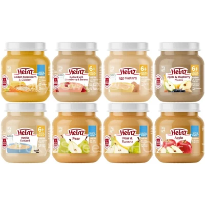 Heinz ไฮนซ์ อาหารเสริมสำหรับทารกและเด็กเล็ก สินค้านำเข้าจากออสเตรเลีย คัสตาร์ด baby food custard อาหารเด็ก อาหารเสริม