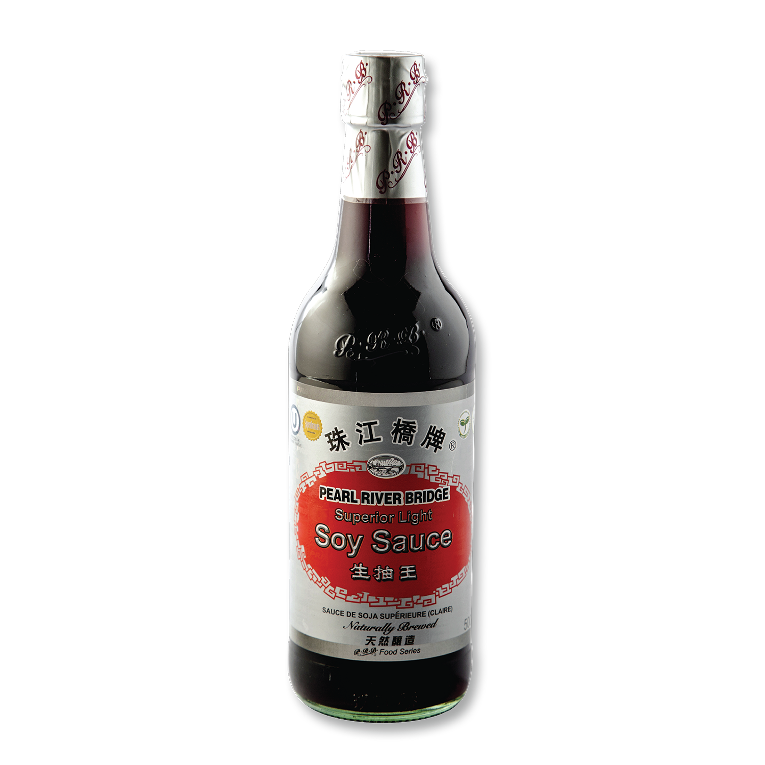 PRB ซีอิ๊วขาวฉลากเงิน 500ml (PEARL RIVER BRIDGE SUPERIOR LIGHT SOY SAUCE 500 ML)