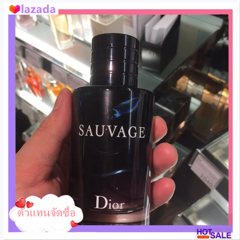 [ตัวแทนจัดซื้อ]ดิออร์ นำ้หอม น้ำหอมดิออร์ Dior น้ำหอม Perfume Dior Sauvage น้ำหอมผู้ชาย Eau de Toilette(EDT) 100ml Spray for Men ต้นฉบับของการบรรจุ 100%