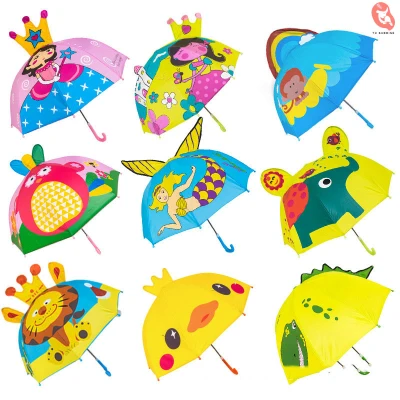 Children umbrella Long umbrella Princess Umbrella Rain or shine 8 shares Safety Children cartoon