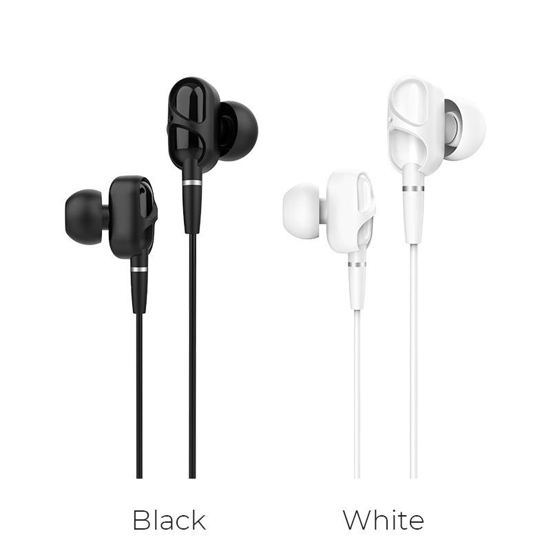 หูฟัง Hoco M62 ของแท้ 100% Dual Driver Earphones เสียง HIFI เบสแน่น สำหรับมือถือทุกรุ่น