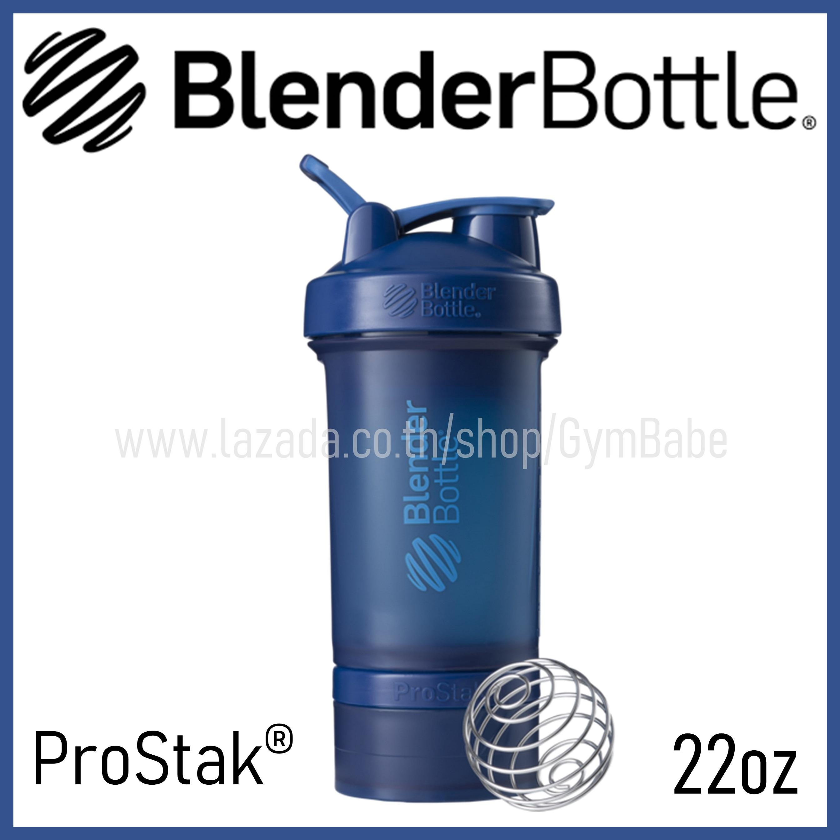 (Navy) แก้วเชค BlenderBottle ของแท้ รุ่น PROSTAK® Shaker Bottle ขนาด 22 oz