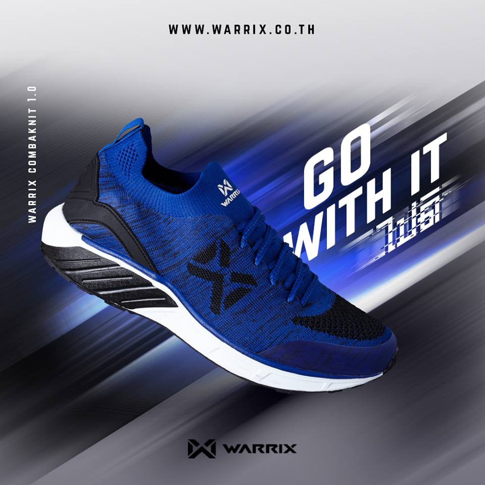 โปรโมชั่น รองเท้า Warrix Combaknit 1.0 สีน้ำเงิน ลดกระหน่ำ รองเท้า วิ่ง รองเท้า ฟุตบอล รองเท้า แบดมินตัน รองเท้า กอล์ฟ