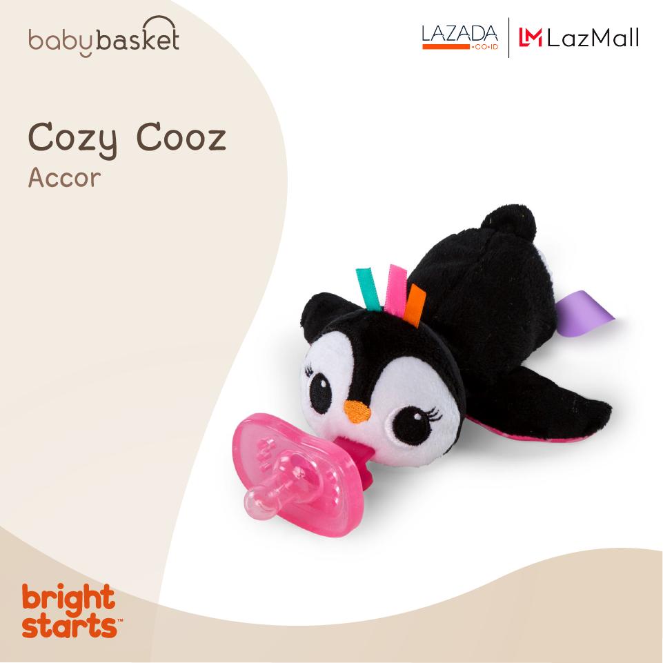 Bright starts จุกนมหลอกสำหรับเด็ก แบบตุ๊กตา Cozy Coos Elephant