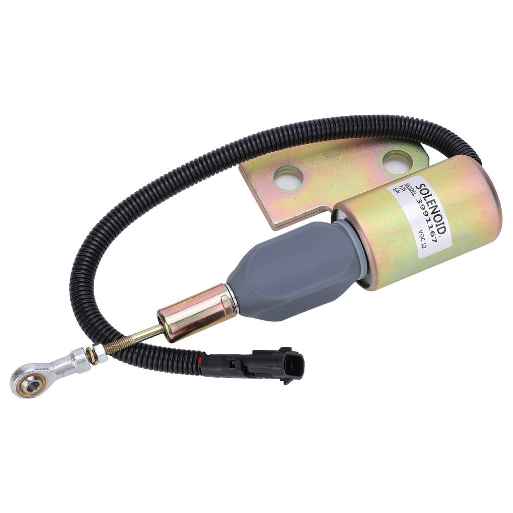 Shutdown Solenoid Valve for Cummins 4BT Flameout Parking Oil Cut off Switch 3991167 12V WF